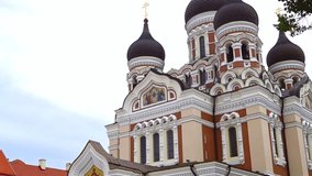 Parliament Building Of Estonia and Alexander Nevsky Cathedral in Tallinn. - Powered by Shutterstock - Get 15% off with code: PIKWIZARD15