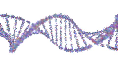 Genetic Syndrome and Genetic Disorder, 3D illustration of science concept. Colorful DNA molecule.