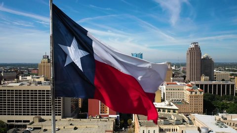 4K San Antonio Texas Fla San Antonio Skyline Drone Reverse Reveal