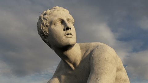 Hermes Figure Statue Sculpture 4K