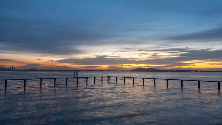 Landscape  of  Wuhan East Lake of Hubei province,China.East Lake Scenic Area of Wuhan