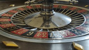 old roulette wheel spinning HD 4k	
