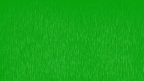 Rainfall with green screen background
