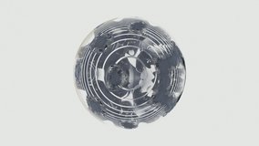 3D animation of spherical, complex object evolving and rotating over time - Powered by Shutterstock - Get 15% off with code: PIKWIZARD15