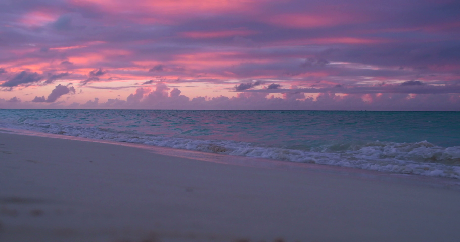 Romantic Sunset on Flamenco Beach, Cayo Coco, Cuba