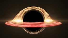 4K Black hole model loop with the orbiting accretion disk seen from above. - Powered by Shutterstock - Get 15% off with code: PIKWIZARD15