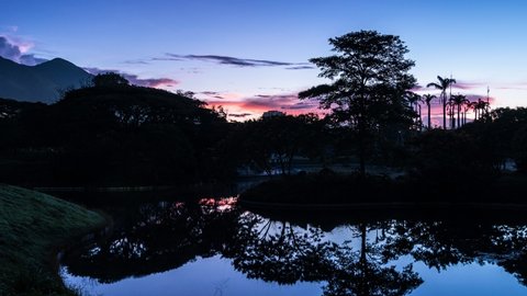 Time Lapse: Sunrise at Parque del Este. Caracas, Venezuela.
