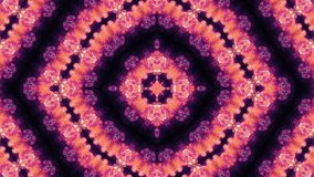 Abstract kaleidoscope background. Beautiful kaleidoscope seamless pattern. 