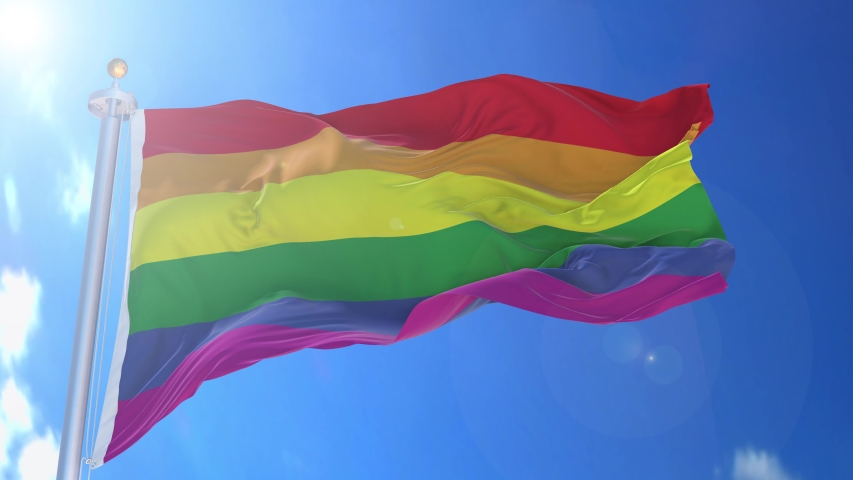 Gay Pride Animated Flag Wind Blue: Ñ�Ñ‚Ð¾ÐºÐ¾Ð²Ð¾Ðµ Ð²Ð¸Ð´ÐµÐ¾ (Ð±ÐµÐ· Ð»Ð¸Ñ†ÐµÐ½Ð·Ð¸Ð¾Ð½Ð½Ñ‹Ñ… Ð¿Ð»Ð°Ñ‚ÐµÐ¶Ðµ...