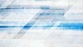 Blue and grey tech geometric grunge motion design. Abstract modern background. Seamless looping.  