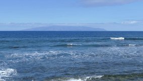sea and sky, view of la gomera, from tenerife, canary islands, spain, video clip, raw footage, la gomera background