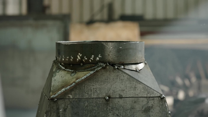 Factory welder. The Production area. Product