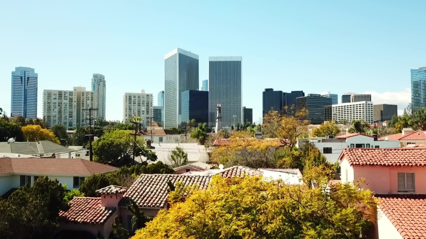 Downtown Los Angeles, aerial photography