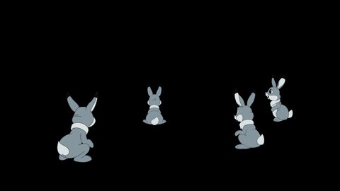 Rabbit jumping cartoon Stock Video Footage - 4K and HD Video Clips ...