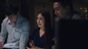 Millennial Asia businessmen and businesswomen meeting brainstorming ideas about new paperwork project colleagues working together planning success strategy enjoy teamwork in small modern night office. - Powered by Shutterstock - Get 15% off with code: PIKWIZARD15