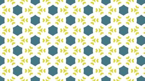 Animated seamless pattern design floating to the left side.