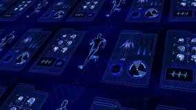 3d Illustration of Male Human Running for Health Fitness Sports Data Examination Check-Up - Powered by Shutterstock - Get 15% off with code: PIKWIZARD15