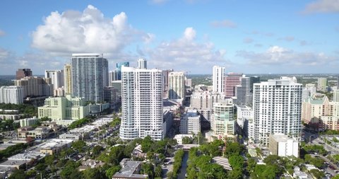 downtown fort lauderdale stock video footage 4k and hd video clips shutterstock drone footage of fort lauderdale florida downtown condominiums and apartment buildings pass by with parallax