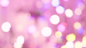Abstract Blurred Pink Tone Twinkle Lights Bokeh Background