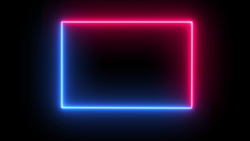 Square Neon Light Square Neon の動画素材 ロイヤリティフリー Shutterstock