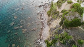 Cinematic Aerial Drone Beachs, scully, Zante / Zakynthos, Greece