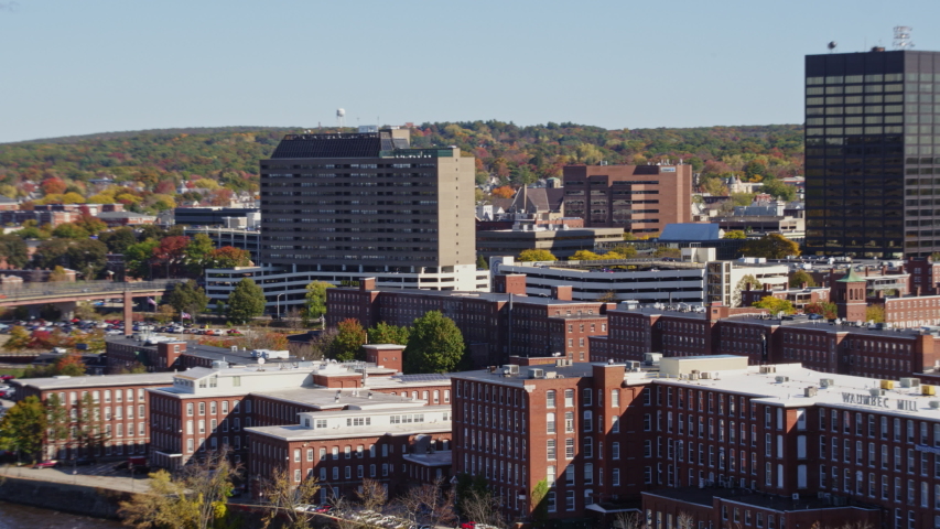 Downtown Buildings and Cityscape in Manchester, New Hampshire image ...