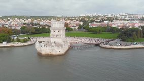 [2.7k 50fps] Belem tower, aerial footage. Lisbon, Portugal.
Belem tower - is the most popular and most visited place in Lisbon among tourists. 
