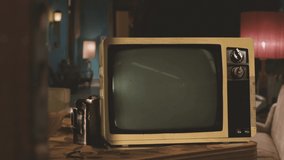 Color Footage of the Apollo 11 Launch seen on a Retro Television. Elements of this video furnished by NASA.  