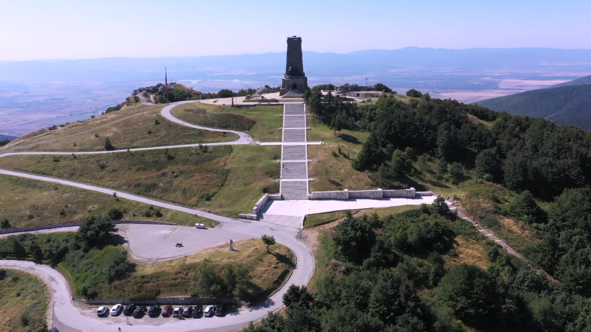 Drone video of The Shipka Monument