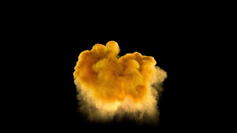 Colorized smoke spreads from the bottom up caused by burning small amounts of fuming material. Good for appearance of the objects. Separated on pure black background, contains alpha channel.
