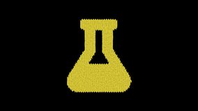 Symbol flask is knitted from a woolen thread. Knit like a sweater - Powered by Shutterstock - Get 15% off with code: PIKWIZARD15