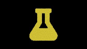 Symbol flask is knitted from a woolen thread. Knit like a sweater - Powered by Shutterstock - Get 15% off with code: PIKWIZARD15