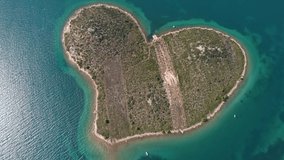 Heart shaped island of Galesnjak