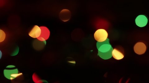 colored bright lights in bokeh style