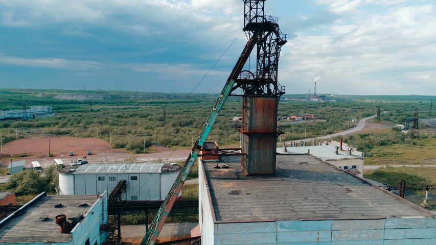 Winding Gear Coal Mine Stock Video Footage - 4K and HD Video Clips