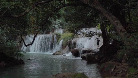 4K Palata Waterfall in Tak,Thailand
