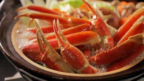 Japanese style crab hot pot
