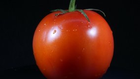 Macro Footage of a Fresh Tomato in 4K
