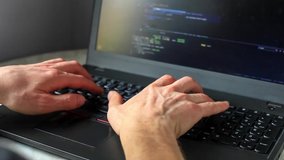 Programmer coding on laptop. Coder hands typing program code on keyboard for website. Professional developer freelance computer work process concept - Powered by Shutterstock - Get 15% off with code: PIKWIZARD15