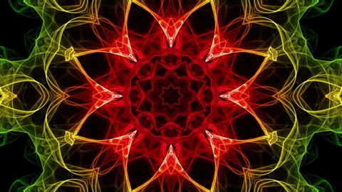 Abstract kaleidoscope motion background, loop-able background