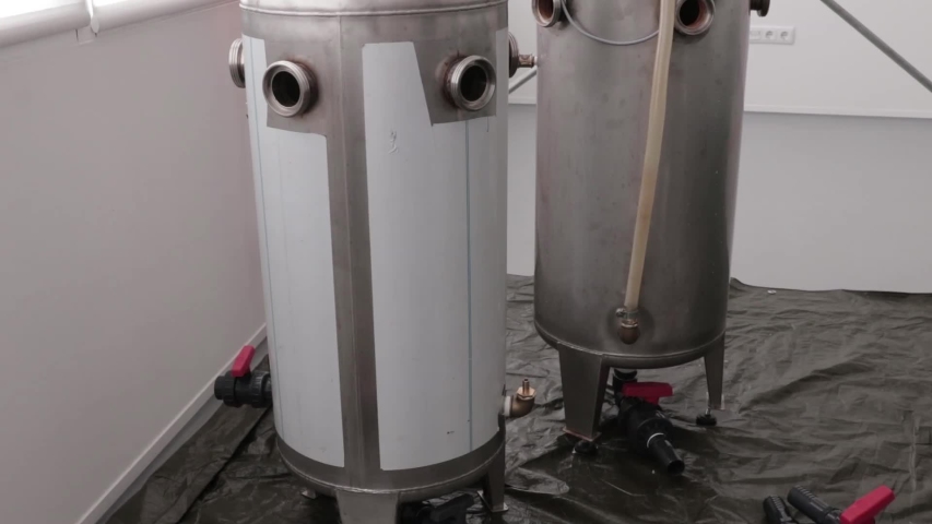 Fermentation system for barrels on a factory