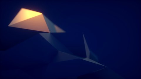 Polygons Waves Perfect seamless loop of slowmotion polygon waves. Abstract background animation. Abstract 3d rendered background. Modern animation, motion design, 4k seamless looped video.