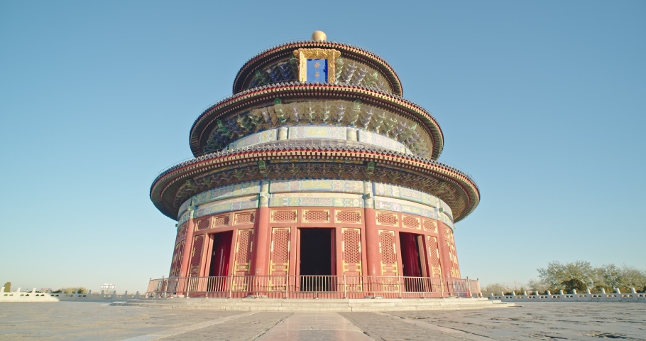 the hall of prayer for good harvest in the temple of heaven in Beijing. Traditional Culture of China.