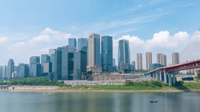 4k hyperlapse video of Chongqing city in China