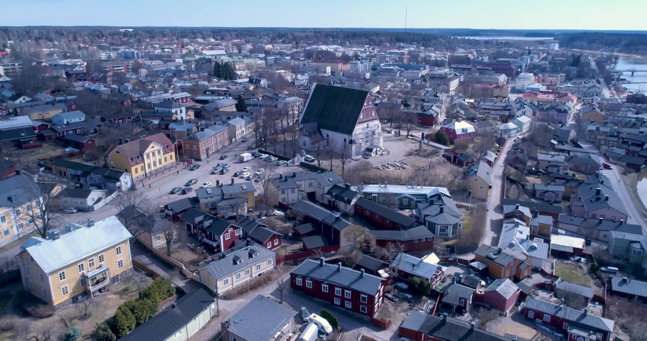 Traditional old town in Finland