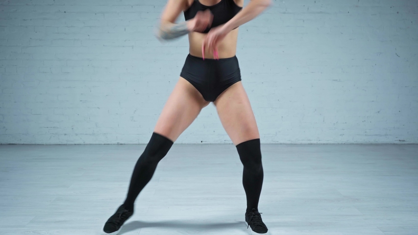 twerk dancer with sexy butt dancing - Royalty Free Stock Vid