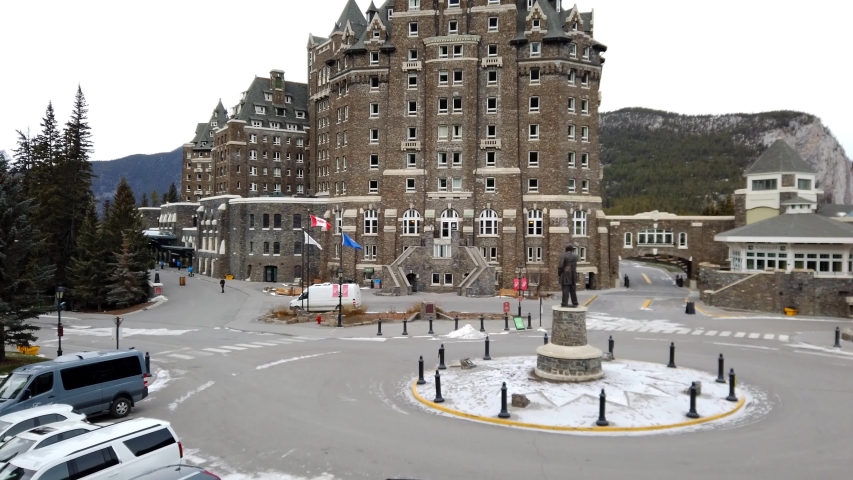 Banff Springs Hotel Establishing Shot