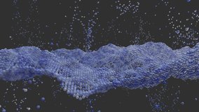 Abstract sphere particles motion 3d rendering video
