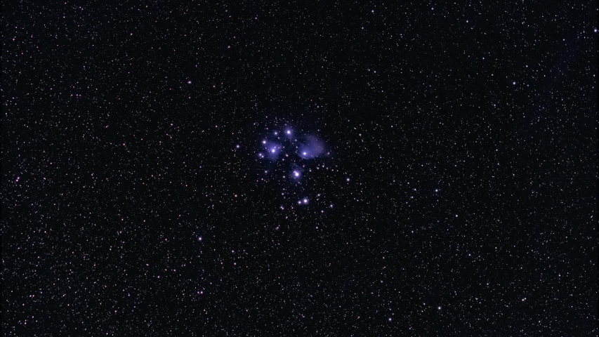 The iconic Pleiades Star Cluster in space Royalty-Free Stock Footage #1041784225