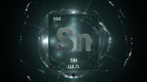 Tin Element 50 Periodic Table Seamlessly Stock Footage Video (100% ...